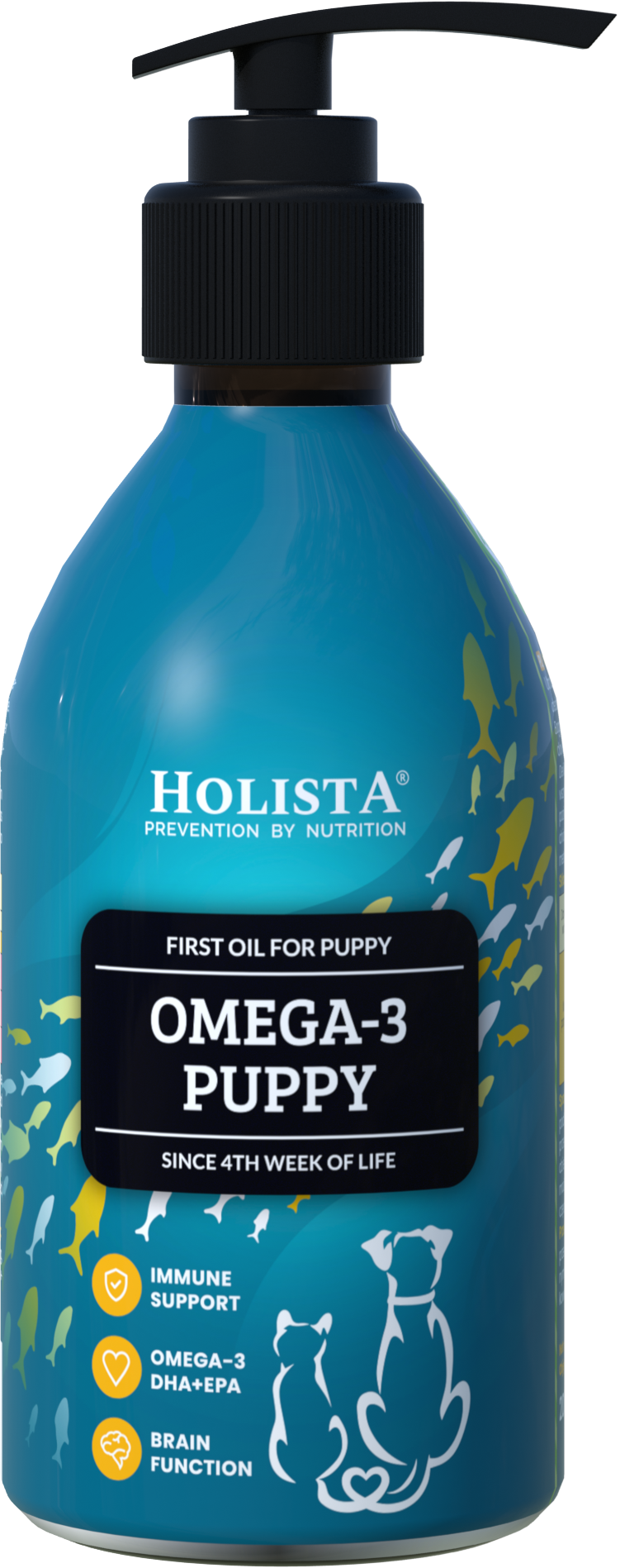 Holista Omega3 Puppy 200ml Holista Omega 3 Puppy Oil 200ml packaging
