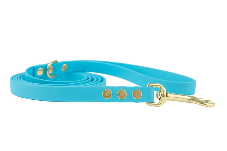 smycz-miejska-baby-blue-mosiezne-sprezynowy-biothane-accdog ACC biothane city leash baby blue with brass fittings