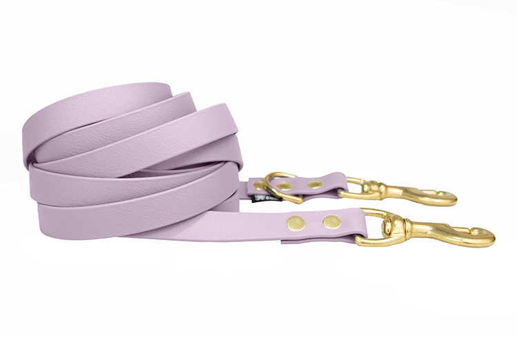 smycz-przepinana-lavender-19mm-mosiezny-sprezynowy-wodoodporna-biothane-accdog-750 ACC biothane Multi-Clip leash lavender with brass fittings